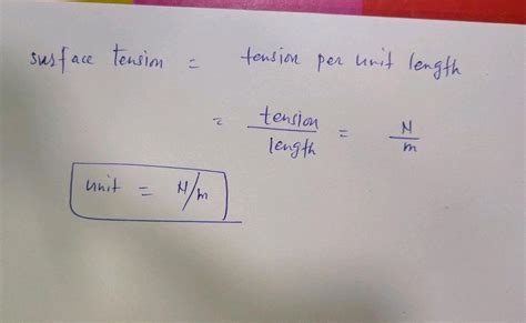 Unit Of Surface Tension - vacationploaty