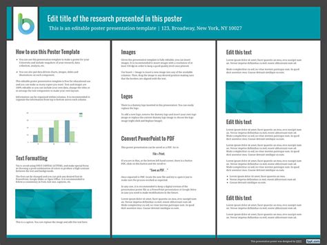 Presentation Poster Templates - Free PowerPoint Templates