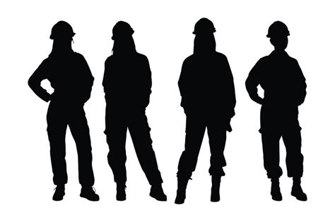 Premium Vector | Female engineer wearing construction uniforms and ...