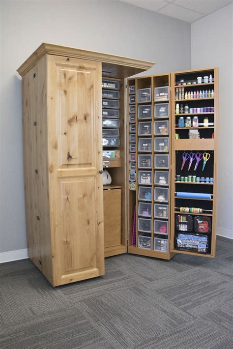 Have all your supplies in one place! | Craft room closet, Storage room organization ...