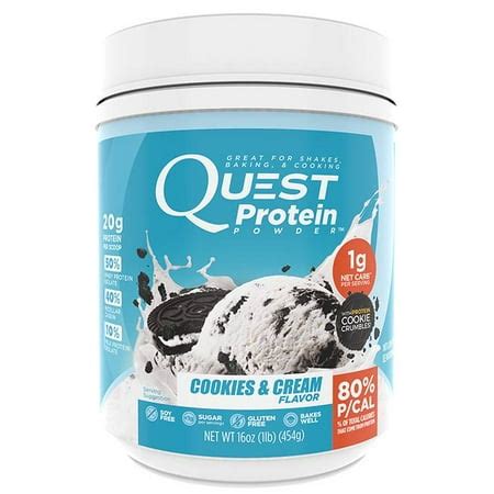 Quest Protein Powder, Cookies & Cream, 22g Protein, 1 Lb - Walmart.com