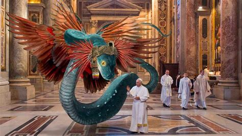 Pope Francis Hosts Feathered Serpent God As Part Of Deity Exchange Program