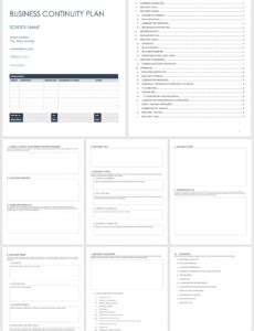 Business Continuity Checklist Template in Unique Business Continuity ...