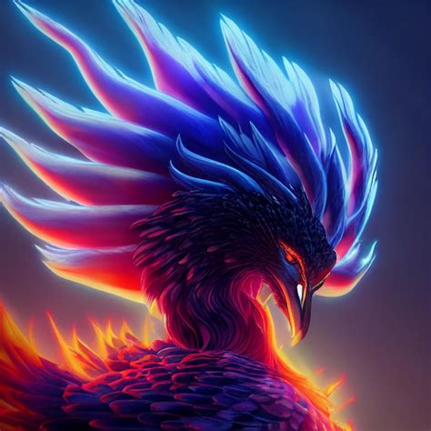 Premium Photo | Phoenix bird mythology fantasy illustration