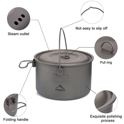 Titanium Cookware set - Fishing and Camping Essential Gear