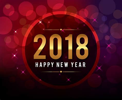 Happy New Year 2018 Greeting Vector Art & Graphics | freevector.com