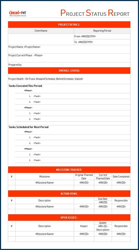 Excel Project Management Dashboard Template Free - Template 2 : Resume Examples #dP9l1DK1YR