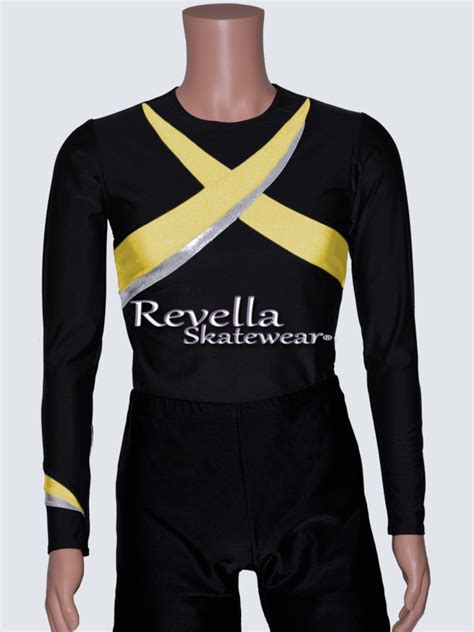 Boy's ice skating outfit with X design | Revella Skatewear®