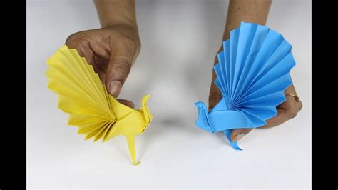 Origami Peacock; How to Make 3d Origami Paper Peacock Realistic, Easy ...