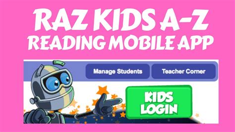 Raz Kids A-Z Educational Mobile Application #razkids - YouTube