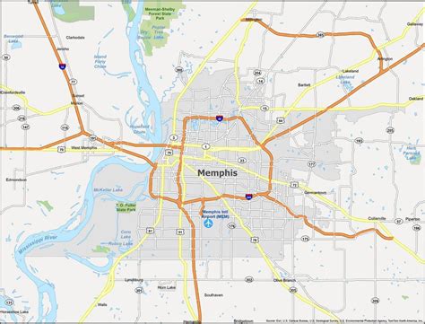 Map of Memphis [Tennessee] - GIS Geography