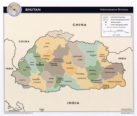 Maps of Bhutan | Detailed map of Bhutan in English | Tourist map of Bhutan | Road map of Bhutan ...