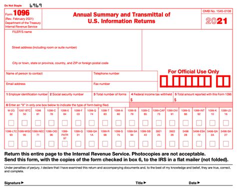 2023 1096 Form - Printable Forms Free Online