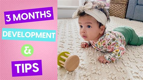 3 Month Old Baby Developmental Milestones *LIVE EXAMPLES* Fine Motor, Gross Motor, Cognitive ...