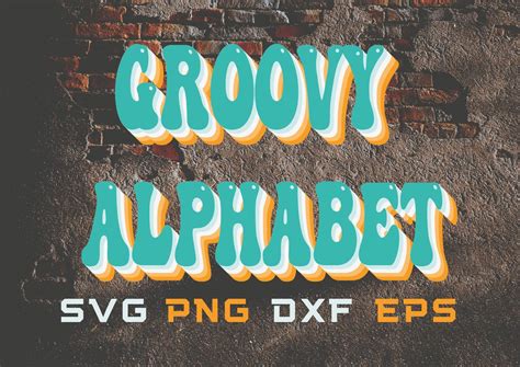 Excited to share this item from my #etsy shop: Groovy Font Svg, Retro Font Svg, Monogram svg ...