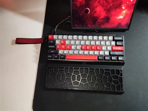 Wooting 60HE & Custom Strap with Drop + Matt3o MT3 3277 keycaps + Red ...