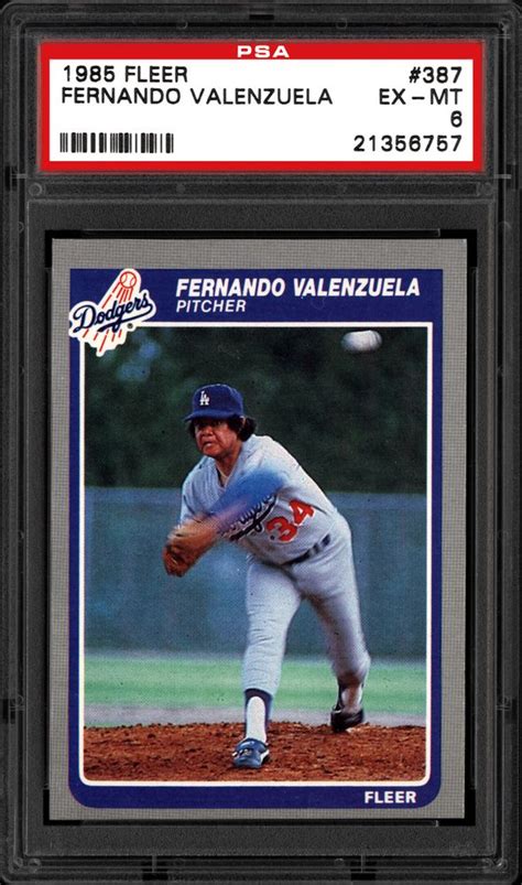 1985 Fleer Fernando Valenzuela | PSA CardFacts®