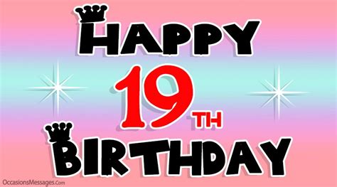 Happy 19th Birthday Wishes, Messages and Greeting Cards