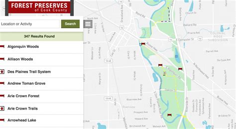 Forest Preserves of Cook County Web Map | Data-Smart City Solutions