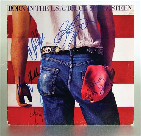 "Born In The USA" Album Signed By Bruce Springsteen & The East Street Band