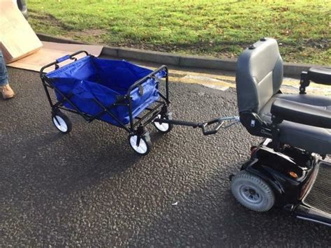 Mobility Scooter Trailer Tow Bar/Hitch with Shopping Trolley