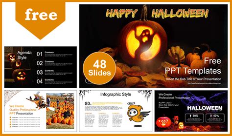 Happy Halloween PowerPoint Templates - Slidesgo templates