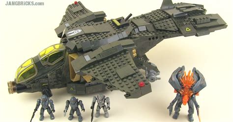 Mega Bloks Halo 97129 UNSC Pelican Gunship set review +bonus