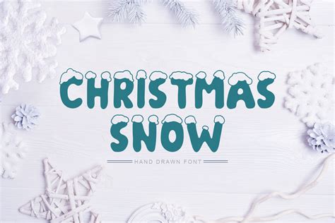 Christmas Snow Font by Happy Letters · Creative Fabrica