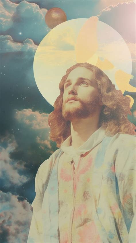 Jesus portrait outdoors nature. | Premium Photo Illustration - rawpixel