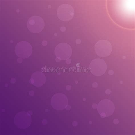 Background with Sun Rays and Bokeh. Vector Purple Background Stock ...