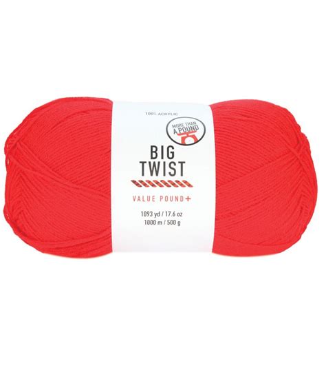 Medium Weight Acrylic Value Pound Plus Yarn by Big Twist | JOANN | Big ...