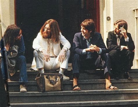 The Beatles outside EMI Studios, Abbey Road, 8 August 1969 – The ...