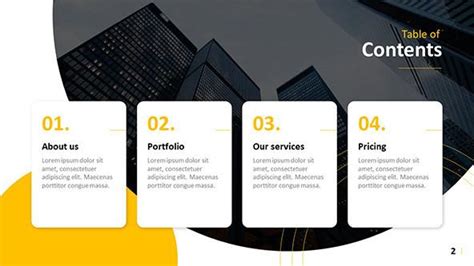 Creative Table of Contents Template | Free PowerPoint Template