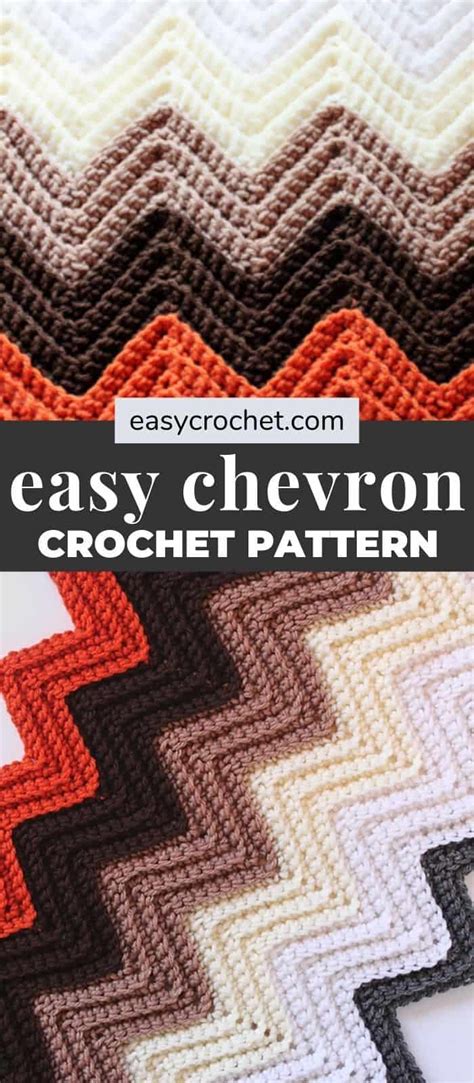 Chevron Crochet Blanket Pattern - Easy Crochet Patterns