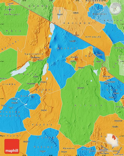 Political Map of Arusha