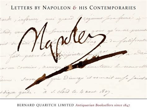 Letters by Napoleon & his Contemporaries - Bernard Quaritch Ltd - Rare books, manuscripts ...