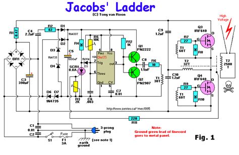 Jacob's Ladder Circuit Diagrams