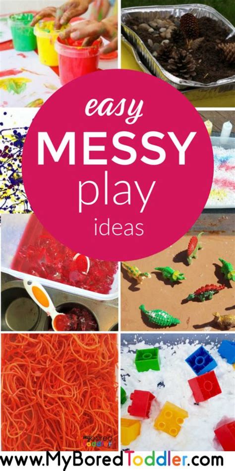 Messy Play Activities for Toddlers - My Bored Toddler