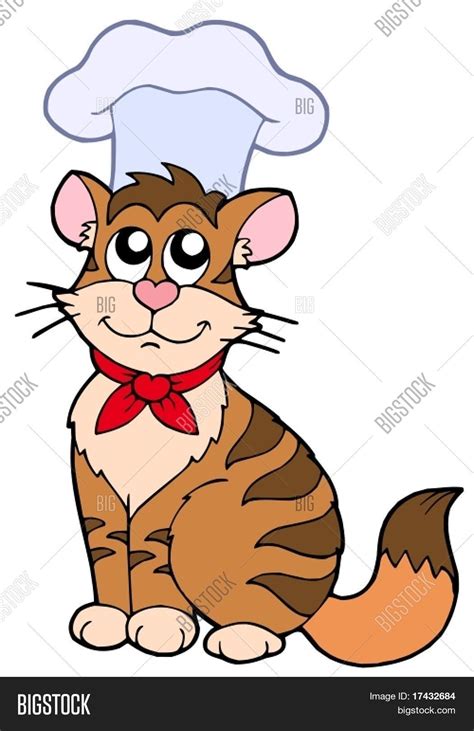 Cartoon Cat Chef - Vector & Photo (Free Trial) | Bigstock