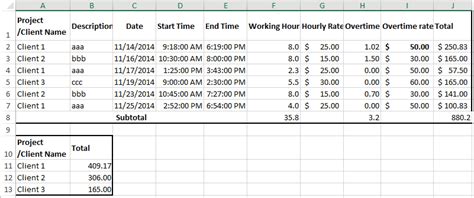 Generate And Download A Sturdy Billable Hours Template Bonsai | Free ...