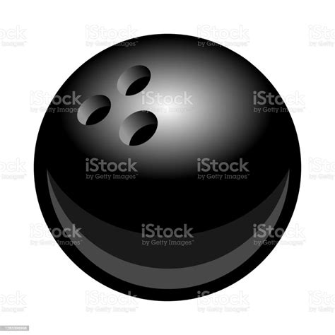 Bowling Ball Vector Illustration Isolated On White Background Stock ...