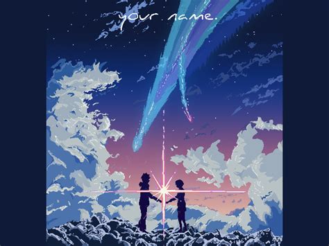 Kimi No Na Wa (Your Name) Pixel Art by Joshua James Esplana on Dribbble