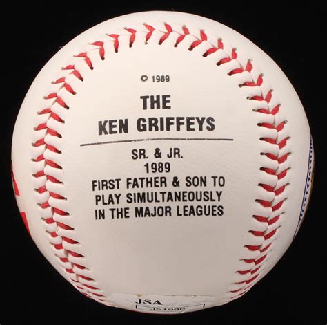 Ken Griffey & Ken Griffey Jr. Signed "The Ken Griffey's" Logo Photo ...