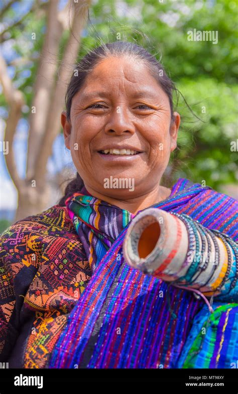 Indigenous women antigua guatemala hi-res stock photography and images ...