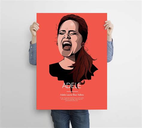 Adele /Adele Print Art /Adele Print/Gift Birthday/Gift For Him/Gift For Her – Poster | Canvas ...