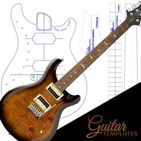 PRS Style 22 Fret Template Set - Guitar Templates