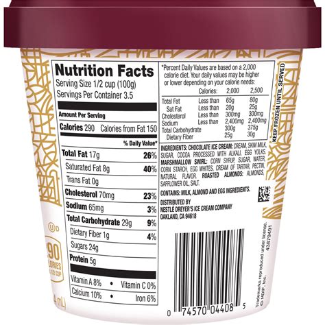 Haagen Dazs Nutrition Mini Cups - Nutrition Ftempo