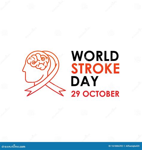 World Stroke Day - Vector Logo Poster Illustration of World Stroke Day ...