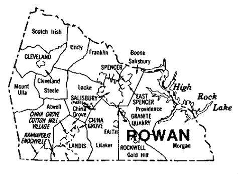 Rowan County Map