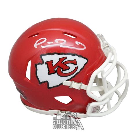 Patrick Mahomes Autographed Kansas City Chiefs Speed Mini Football Helmet - BAS | Steel City ...